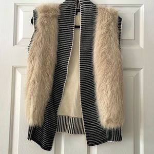 Faux fur vest